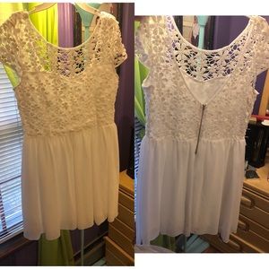 White graduation dress